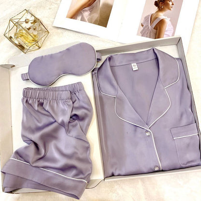 Casual Silk Pajamas Set