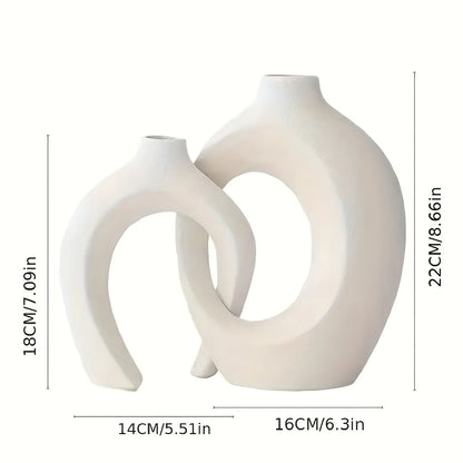 Hollow Nordic Modern Ceramic Vase