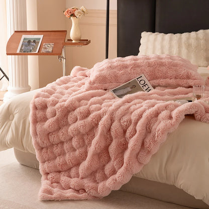 Autumn Winter Plush Blanket Bed Cover